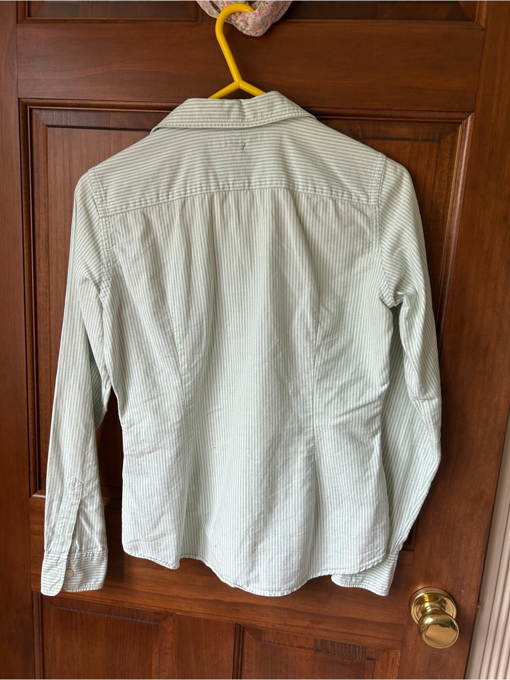 Ralph Lauren Light Green Striped Button-Down Shirt - Picture 2 of 5